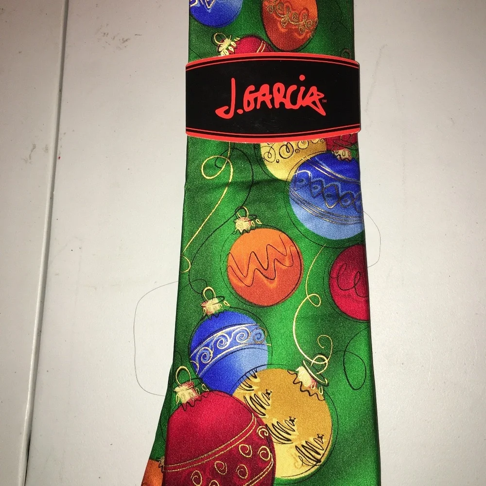 Jerry Garcia Black Christmas 🎄  Silk Tie  - Hangover Collection #62 …  Box1